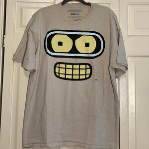 Men's /Unisex Futurama Bender Classic Fit T-shirt - XL - Gray - GUC
